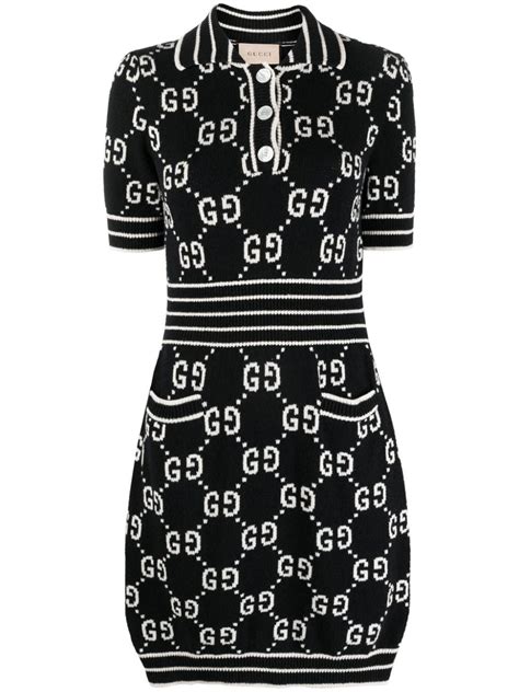 gucci damier|Short damier bouclé wool dress .